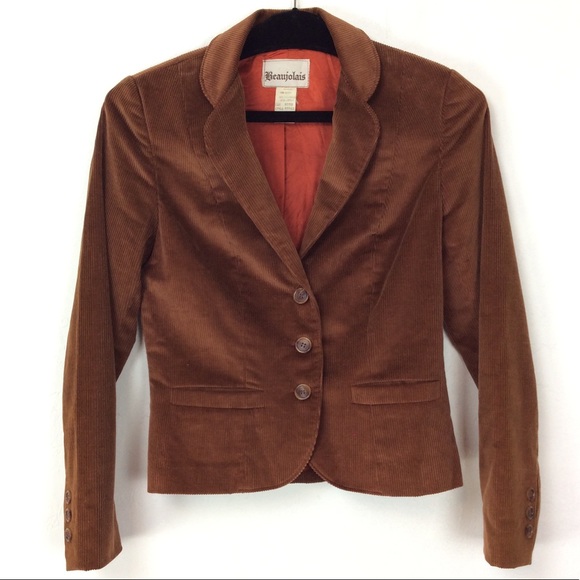 beaujolais Jackets & Blazers - Vintage Beaujolais Short Corduroy Blazer